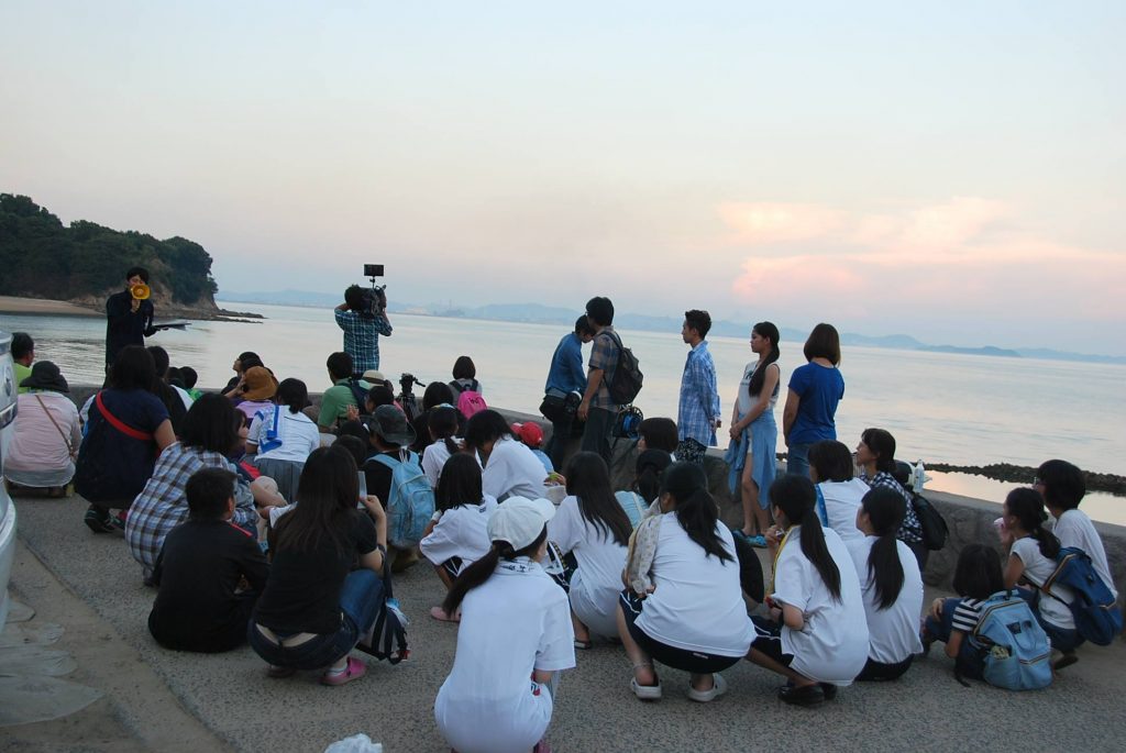 ウミホタル採集ツアー in 寄島町三郎海岸