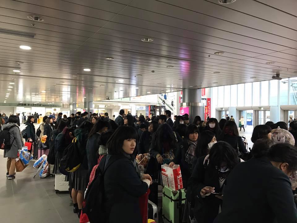 修学旅行４日目（新横浜駅出発）