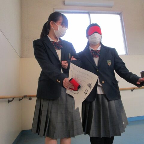 ガイドヘルプ体験をしました（介護モデル２年）