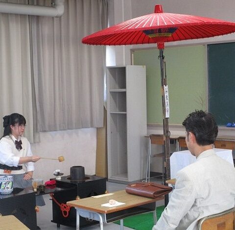 鴨方高校茶道部 お茶席